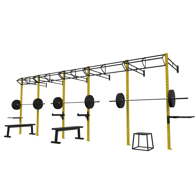 Fitness Ağırlık istasyonu 3 Lü Duvar Tipi